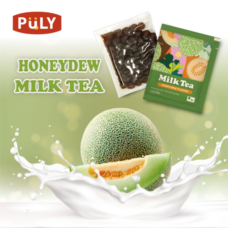 Smooth Melon Boba Milk Tea 2